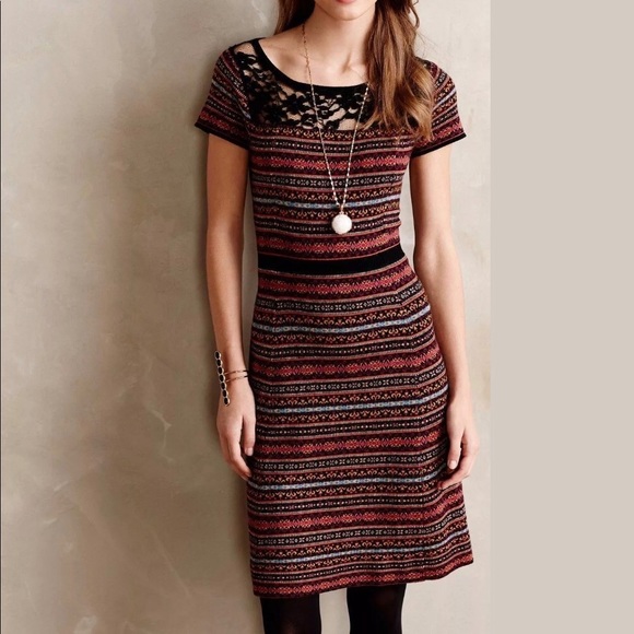 fair isle sweater dress